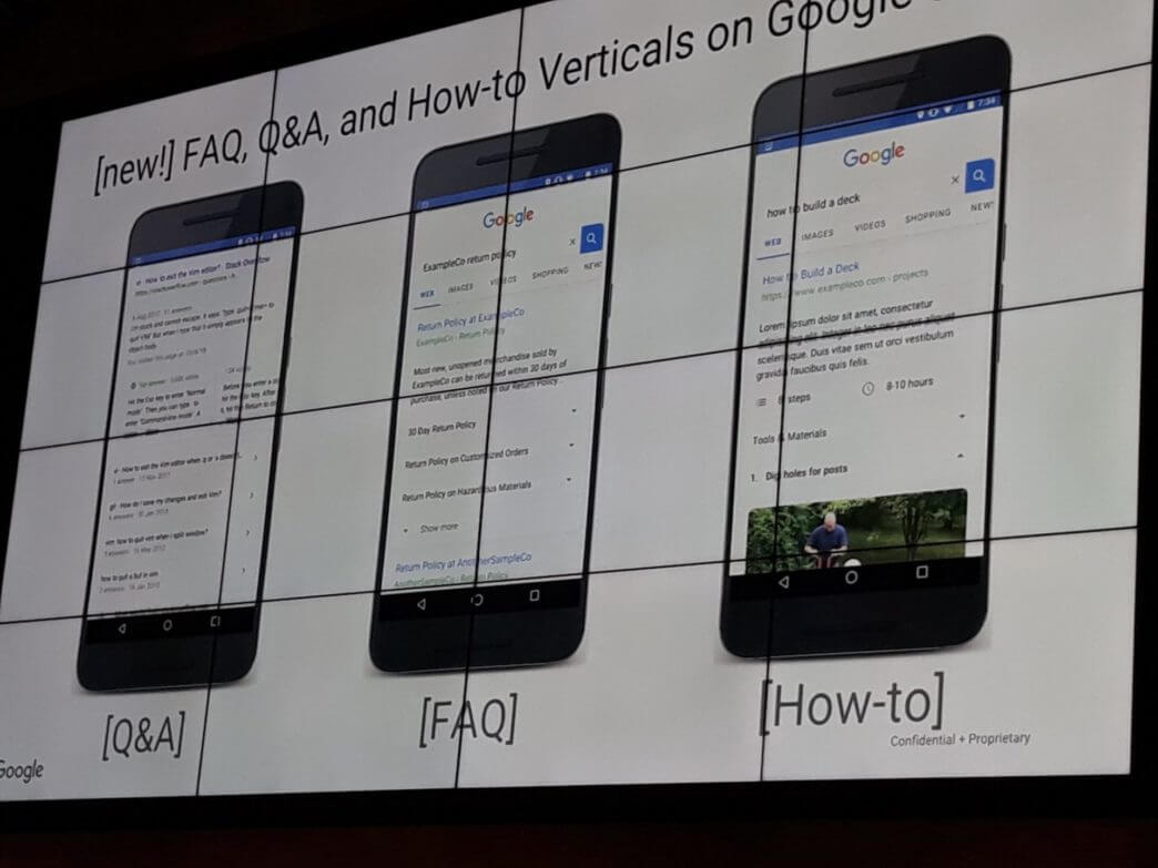 Google adds new features to the SERPS in the form of Q&A, FAQ and How-to boxes which are all driven from the implementation of Schema.
